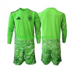 Billige Fotballdrakter Spania 6th Green color Keeper Barn World Cup 2026 Langermet