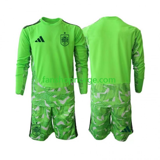 Billige Fotballdrakter Spania 6th Green color Keeper Barn World Cup 2026 Langermet