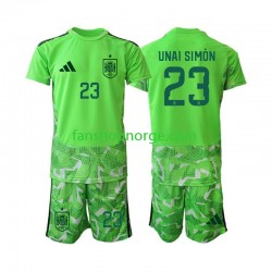 Billige Fotballdrakter Spania Unai Simon 23 6th Green color Keeper Barn World Cup 2026 Kortermet