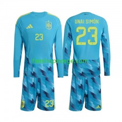 Billige Fotballdrakter Spania Unai Simon 23 Keeper Barn Hjemmedrakt World Cup 2026 Langermet