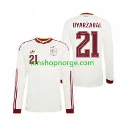 Billige Fotballdrakter Spania Mikel Oyarzabal 21 Herre Bortedrakt World Cup 2026 Langermet