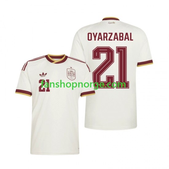 Billige Fotballdrakter Spania Mikel Oyarzabal 21 Herre Bortedrakt World Cup 2026 Kortermet