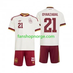 Billige Fotballdrakter Spania Mikel Oyarzabal 21 Barn Bortedrakt World Cup 2026 Kortermet