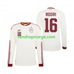 Billige Fotballdrakter Spania Rodri 16 Herre Bortedrakt World Cup 2026 Langermet