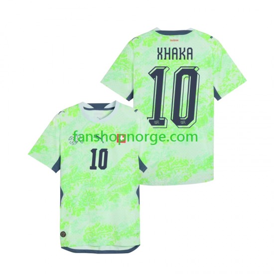 Billige Fotballdrakter Sveits Granit Xhaka 10 Herre Bortedrakt World Cup 2026 Kortermet