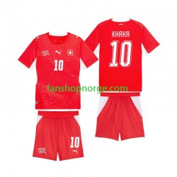 Billige Fotballdrakter Sveits Granit Xhaka 10 Barn Hjemmedrakt World Cup 2026 Kortermet