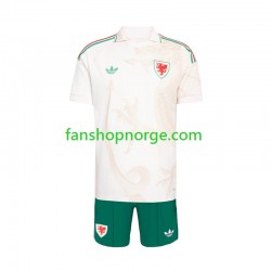 Billige Fotballdrakter Wales Barn Bortedrakt World Cup 2026 Kortermet