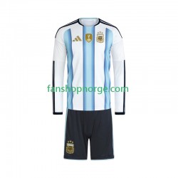 Billige Fotballdrakter Argentina Barn Hjemmedrakt World Cup 2026 Langermet