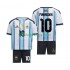 Billige Fotballdrakter Argentina Maradona 10 Barn Hjemmedrakt World Cup 2026 Kortermet