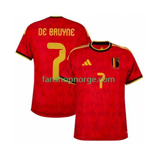 Billige Fotballdrakter Belgia de bruyne 7 Herre Hjemmedrakt World Cup 2026 Kortermet