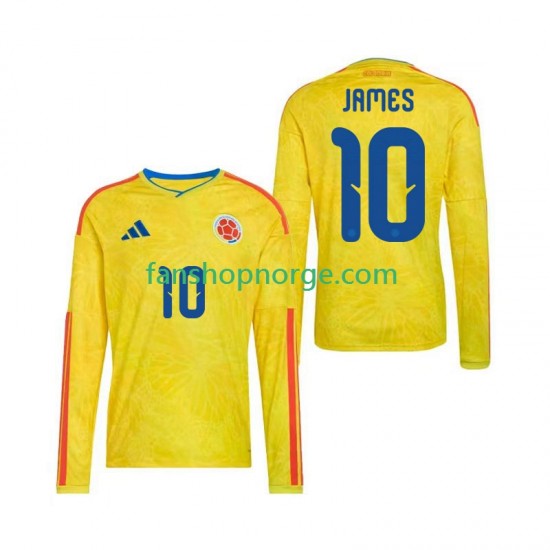 Billige Fotballdrakter Colombia James Rodriguez 10 Herre Hjemmedrakt World Cup 2026 Langermet