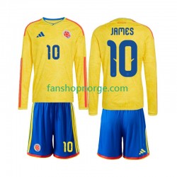 Billige Fotballdrakter Colombia James Rodriguez 10 Barn Hjemmedrakt World Cup 2026 Langermet