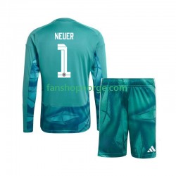 Billige Fotballdrakter Tyskland Manuel Neuer 1 Keeper Barn Hjemmedrakt World Cup 2026 Langermet
