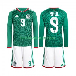 Billige Fotballdrakter Mexico Raul Jimenez 9 Barn Hjemmedrakt World Cup 2026 Langermet