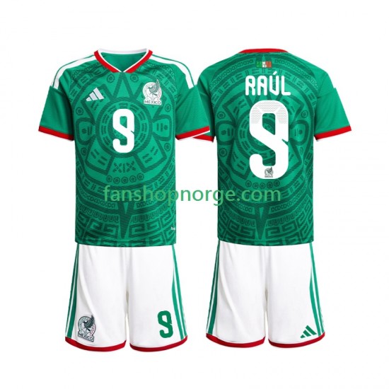 Billige Fotballdrakter Mexico Raul Jimenez 9 Barn Hjemmedrakt World Cup 2026 Kortermet