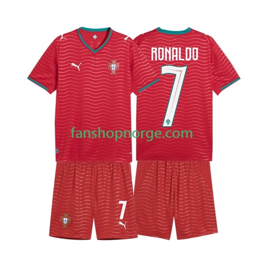Billige Fotballdrakter Portugal Cristiano Ronaldo 7 Barn Hjemmedrakt World Cup 2026 Kortermet