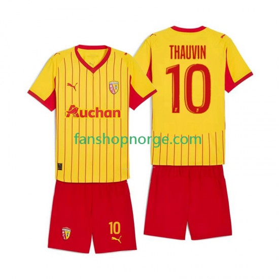 Billige Fotballdrakter RC Lens Florian Thauvin 10 Barn Hjemmedrakt 2025-2026 Kortermet