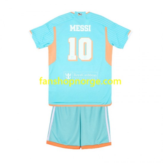 Billige Fotballdrakter Inter Miami Lionel Messi 10 Barn Tredjedrakt 2024-2025 Kortermet