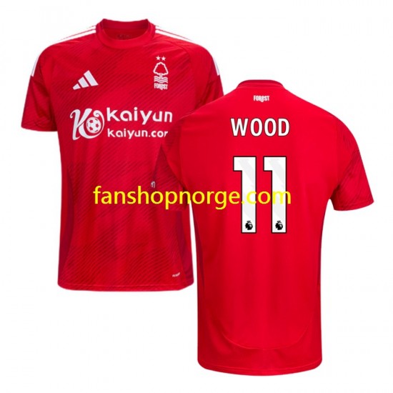 Billige Fotballdrakter Nottingham Forest Chris Wood 11 Herre Hjemmedrakt 2024-2025 Kortermet