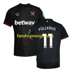 Billige Fotballdrakter West Ham United FULLKRUG 11 Herre Bortedrakt 2024-2025 Kortermet