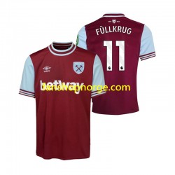 Billige Fotballdrakter West Ham United FULLKRUG 11 Herre Hjemmedrakt 2024-2025 Kortermet
