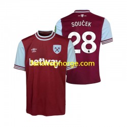 Billige Fotballdrakter West Ham United SOUCEK 28 Herre Hjemmedrakt 2024-2025 Kortermet