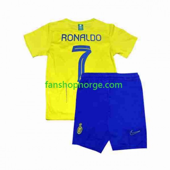Billige Fotballdrakter Al-Nassr Ronaldo 7 Barn Hjemmedrakt 2023-2024 Kortermet