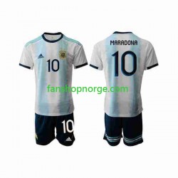 Billige Fotballdrakter Argentina Maradona 10 2019-2020 Barn Hjemmedrakt Kortermet