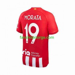 Billige Fotballdrakter Atlético Madrid 2 Alvaro Morata 19 Herre Hjemmedrakt 2023-2024 Kortermet