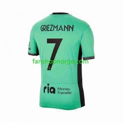 Billige Fotballdrakter Atlético Madrid 2 Antoine Griezmann 7 Herre Tredjedrakt 2023-2024 Kortermet