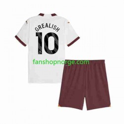 Billige Fotballdrakter Manchester City Jack Grealish 10 Barn Bortedrakt 2023-2024 Kortermet