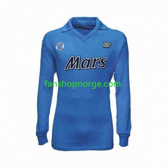 Billige Fotballdrakter Napoli 1989 1990 Retro Herre Hjemmedrakt Langermet