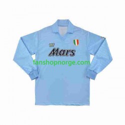 Billige Fotballdrakter Napoli 1990 1991 Retro Herre Hjemmedrakt Langermet