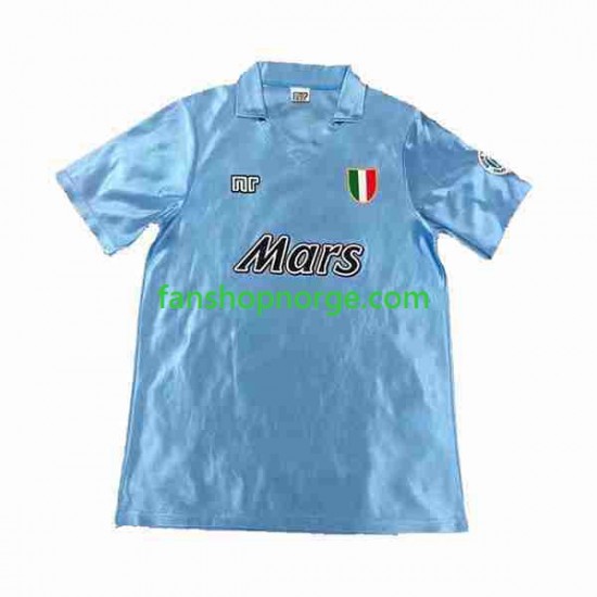 Billige Fotballdrakter Napoli 1990 1991 Retro Herre Hjemmedrakt Kortermet