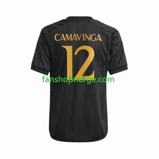 Billige Fotballdrakter Real Madrid Eduardo Camavinga 12 Herre Tredjedrakt 2023-2024 Kortermet