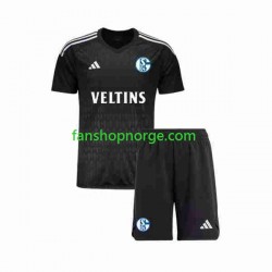 Billige Fotballdrakter Schalke 04 Keeper Barn Bortedrakt 2023-2024 Kortermet