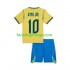 Billige Fotballdrakter Brasil Vinicius Junior 10 Barn Hjemmedrakt World Cup 2026 Kortermet