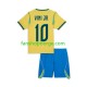 Billige Fotballdrakter Brasil Vinicius Junior 10 Barn Hjemmedrakt World Cup 2026 Kortermet