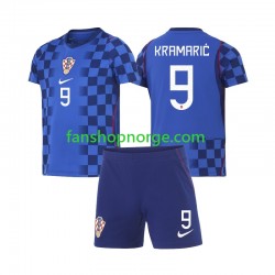 Billige Fotballdrakter Kroatia Andrej Kramaric 9 Barn Bortedrakt World Cup 2026 Kortermet
