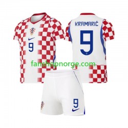 Billige Fotballdrakter Kroatia Andrej Kramaric 9 Barn Hjemmedrakt World Cup 2026 Kortermet