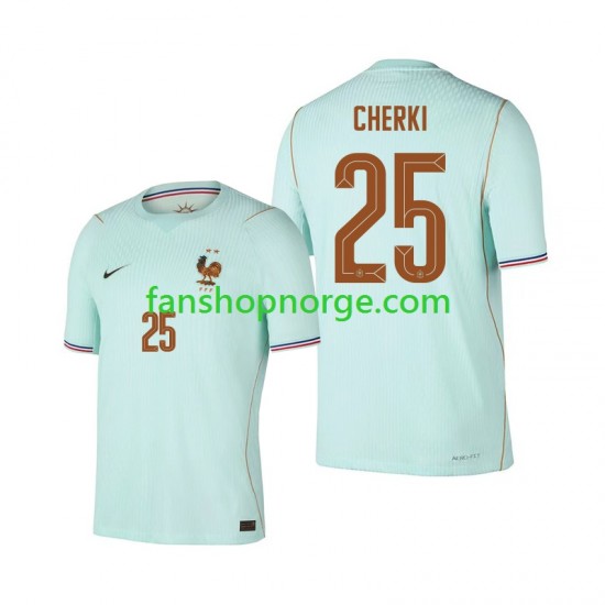 Billige Fotballdrakter Frankrike Rayan Cherki 25 Herre Bortedrakt World Cup 2026 Kortermet