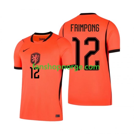 Billige Fotballdrakter Nederland Jeremie Frimpong 12 Herre Hjemmedrakt World Cup 2026 Kortermet