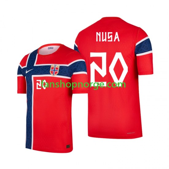 Billige Fotballdrakter Norge Antonio Nusa 20 Herre Hjemmedrakt World Cup 2026 Kortermet