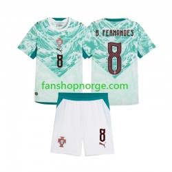 Billige Fotballdrakter Portugal Bruno Fernandes 8 Barn Bortedrakt 2026 2027 Kortermet