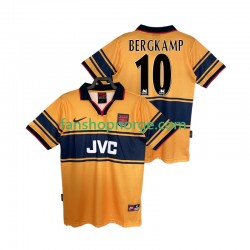 Billige Fotballdrakter Arsenal BERGKAMP10 1997 Retro Herre Bortedrakt 1999 Kortermet