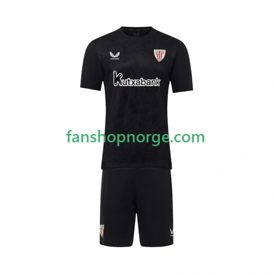 Billige Fotballdrakter Athletic Bilbao Keeper Barn Hjemmedrakt 2025-2026 Kortermet
