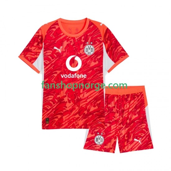 Billige Fotballdrakter Borussia Dortmund Keeper Barn Bortedrakt 2025-2026 Kortermet