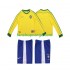 Billige Fotballdrakter Brasil Retro Barn Hjemmedrakt 1998 Langermet