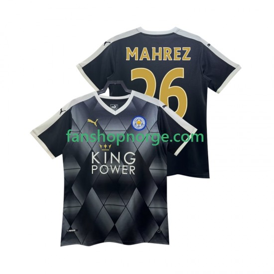 Billige Fotballdrakter Leicester City MAHREZ 26 2014 2015 Retro Herre Bortedrakt Kortermet