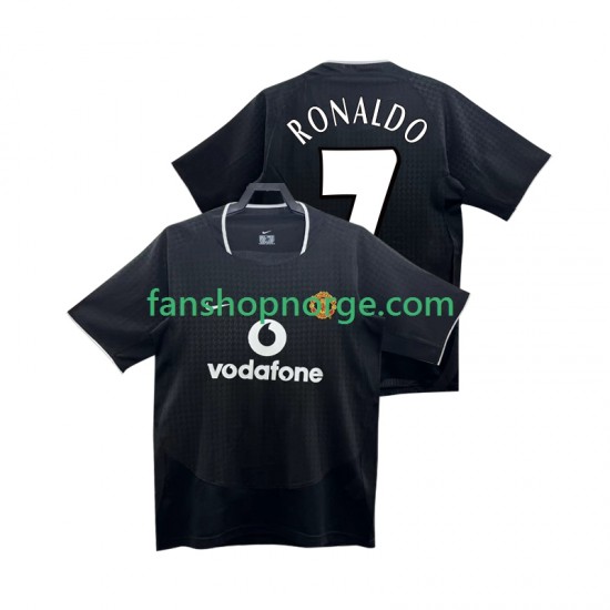 Billige Fotballdrakter Manchester United RONALDO 7 Retro Herre Bortedrakt 2002 2004 Kortermet
